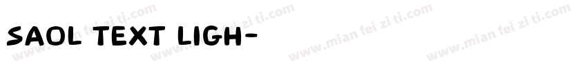 Saol Text Ligh字体转换